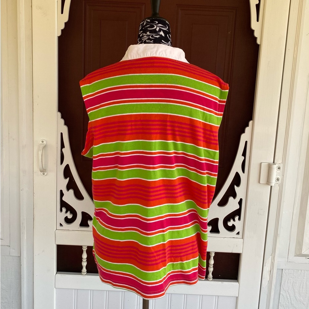 Fiorlini International Plus Women's Sleeveless Striped Top Size 18/20W - Picture 2 of 11